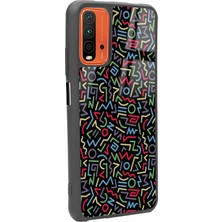 S-Case Xiaomi Redmi 9t Geometrik Renkler Tasarımlı Glossy Telefon Kılıfı