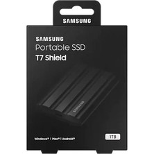 Samsung T7 Shield 1TB Mini USB 3.2 Siyah Taşınabilir SSD MU-PE1T0S/WW