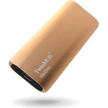 TwinMOS 512GB Taşınabilir Harici SSD USB 3.2/Type-C Gold (PSSDFGBMED32-G)