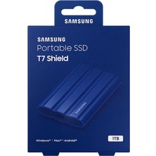 Samsung T7 Shield 1TB Mini USB 3.2 Mavi Taşınabilir SSD MU-PE1T0R/WW