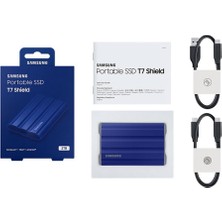 Samsung T7 Shield 2TB Mini USB 3.2 Mavi Taşınabilir SSD MU-PE2T0R/WW