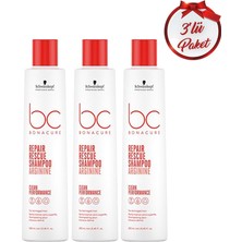 Bonacure Schwarzkopf Bc Clean Acil Kurtarma Şampuanı 250ML 3 Adet