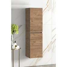 Özceden Yıldız 35*130 cm Atlantik Çam Mdf Asma Banyo Boy Dolabı