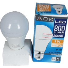 ACK Led Ampul 9 W 3.000K Gün Işığı 220 VAC 675Lm E27 Duy AA13-00920
