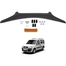 Esa Fiat Doblo Ön Kaput Koruyucu Rüzgarlığı Abs Plastik Piano Black 2006-2011 Uyumlu