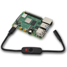 Raspberry Pi 4b Için Gösterge Işıklı USB Tip C'yi Değiştirin (Yurt Dışından)