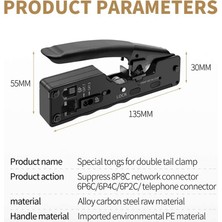 Ağ Sıkma Aracı Cat7 Cat8 RJ45 Cat5 Cat6 Kablo Kelepçesi RJ11 6 P Telefon Kablo Kelepçesi Pense Ağ Aracı (Yurt Dışından)