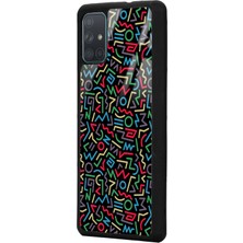 S-Case Samsung A71 Geometrik Renkler Tasarımlı Glossy Telefon Kılıfı