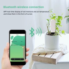 Yıeryı Bluetooth Toprak Nemi Ölçer ve Toprak Sıcaklığı Ölçer, Çiçek Bitki Sebze Tohumu Çimlenme Nem Monitörü (Pil Dahil Değildir) (Yurt Dışından)