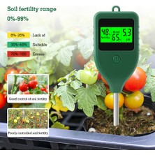 Yıeryı 3'ü 1 Arada Dijital Toprak Test Cihazı, Toprak Ph / Nem Test Cihazı, Bahçe, Çiftlik, Saksı Bitki, Sera, Fide Için Toprak Verimliliği Testi (Yurt Dışından)