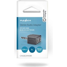 Nedis 3.5 mm Erkek - 2x 3.5 mm Dişi Çevirici Adaptör