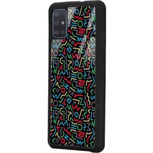 S-Case Samsung A51 Geometrik Renkler Tasarımlı Glossy Telefon Kılıfı