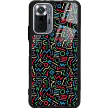 S-Case Xiaomi Redmi Note 10 Pro Geometrik Renkler Tasarımlı Glossy Telefon Kılıfı