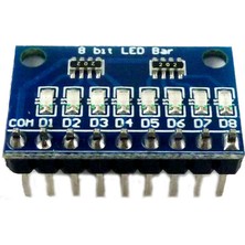 Decisive 1 Adet 3.3V 5V 8 Bit Mavi Ortak Katot LED Gösterge Modülü Dıy Kiti Nano Nodemcu V3 (Yurt Dışından)