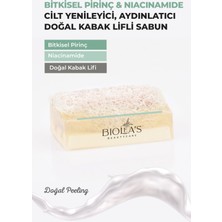 Biolea's Doğal Kabak Lifli Bitkisel Pirinç ve Niacinamide Sabun 110 gr