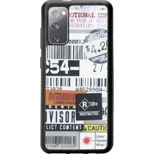 S-Case Samsung S20 Sticker Barkod Tasarımlı Glossy Telefon Kılıfı