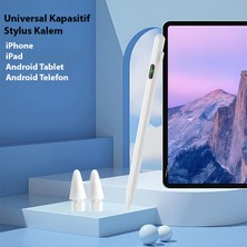 Vendas Dijital Göstergeli Universal Kapasitif Stylus iPad Tablet K-2268 Dokunmatik Kalem