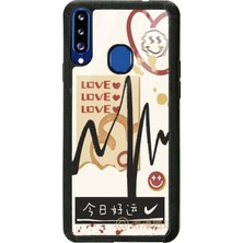 S-Case Samsung A20S Lovesa Tasarımlı Glossy Telefon Kılıfı