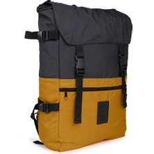 Bagslab Bagslap Hardal Sarı Su Geçirmez Kumaş Sırt Çantası  1013