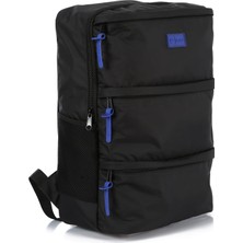 Bagslab Siyah Renk Su Geçirmez Kumaş Sırt Çantası 1012