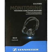 Sennheiser Hd 25 Dj Kulaklığı, Siyah