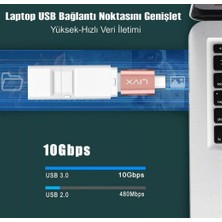 Livx USB 3.0 To Type-C Çevirici Dönüştürücü Otg Adaptör Rose Gold Otgrg 2 Adet