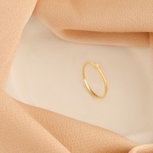 Dkmn Silver 925 Ayar Gümüş   Tektaş Yüzük