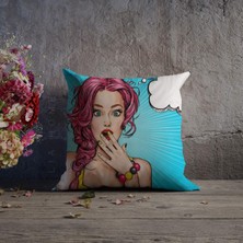 Lia Store Tüy Desenli Çift Taraflı Dekoratif Kırlent Kılıfı 35*55 Cm