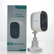 Uniywell  Unıywell UNW-X83R-RW3E 3mp Wi-Fi Dahili Bataryalı Hareket Algılamalı Camera