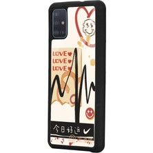 S-Case Samsung A51 Lovesa Tasarımlı Glossy Telefon Kılıfı