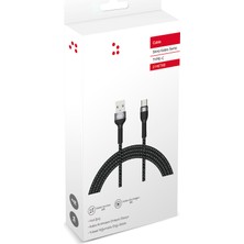 Canpay Type-C Cihazlar Için USB Kablo, 2metre Uzunluğunda, Yüksek Hızlı Şarj ve Data Veri Aktarım Kablosu
