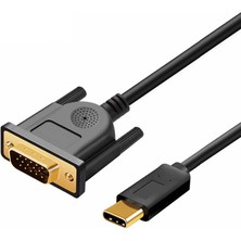 Canpay Type-C'den Vga'ya Aktarım Dönüştürücü Kablo Yüksek Hızlı Video ve Görüntü Aktarımı (1080P-1.2METRE)