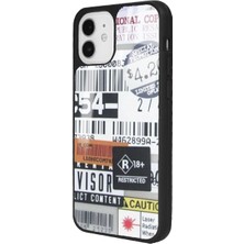 S-Case Apple iPhone 11 Sticker Barkod Tasarımlı Glossy Telefon Kılıfı