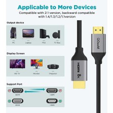 Canpay Profesyonel Kalitede Görüntü ve Ses Aktarıcı 4K ve 8k HDMI Kablo 32 Ses Kanalı Destekli (0.91METRE)