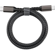 Canpay Laptoplar Telefonlar ve Tabletler Için Iki Ucu Type-C 1metre 100W 20GBPS Pd Şarj ve Data Kablosu