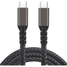 Canpay Hızlı Şarj ve Yüksek Hızlı Veri Aktarımı 100W Pd Şarj ve 20GBPS Data Iki Ucu Type-C Kablosu (0.5metre)