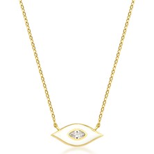 Kairos Jewelry 14 Ayar Altın Beyaz Mineli Taşlı Göz Kolye
KRS-N150-14GNZ