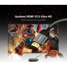 Canpay Iki Ucu Hdmı, HDMI 'dan HDMI 'ya Bağlantı Video ve Ses Aktarım Kablosu (1metre/4k ve 3D Desteği)