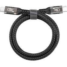 Canpay Ultra Hızlı Şarj ve Veri Aktarımı Iki Ucu Type-C Data Pd Kablosu (1metre Usb4 240W 40GBPS 8K@60Hz)