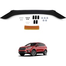 ESA Ford Kuga Ön Kaput Koruyucu Rüzgarlığı Abs Plastik Piano Black 2017-2020 Yıllarına Uyumlu