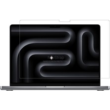 Novstrap Apple Macbook Pro M3 14 Inç A2992 A2918 ile Uyumlu Ekran Koruyucu Parlak Nano Film