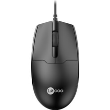 Lenovo Lecoo MS101 USB Kablolu 1200DPI 3 Tuşlu Optik Mouse Siyah