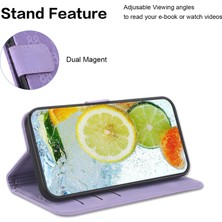 Cool-M Samsung Galaxy A05 4g Kılıf Çift 8 Şekilli Tasarım Deri Deri Stand Telefon Kapağı (Yurt Dışından)