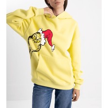 Pull The Hood Unisex Oversize Grinch Kapüşonlu Sweatshirt