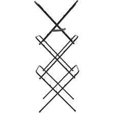 Romee Pratik Katlanabilir Yer Kaplamayan Çamaşır Kurutma Askısı Siyah