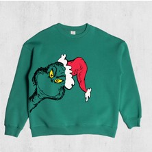 Pull The Hood Unisex Oversize Grinch Sweatshirt