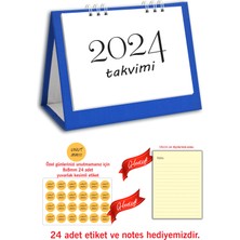 Cabuk Baskı Spiralli Özel Günler 2024 Masa Takvimi