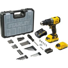 Stanley Fatmax SBD715D2KA 18V 2.0 Ah Kömürsüz Darbeli Matkap +100 Parça Uç Setli