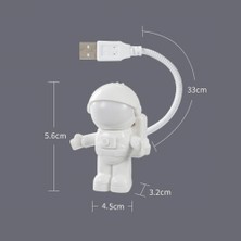 Başbuğ Pazarlama Astronot USB Gece Lambası