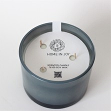 Home In Joy Mum 450G Soya Tuberose Kokulu Ocean Antrasit Mavi 850G Cam 10X7CM